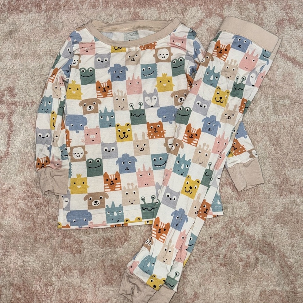 Little Sleepies Check Mates 2 piece set